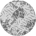thumbnail image 1 of Ahgly Company Machine Washable Indoor Round Transitional Gray Area Rugs, 8' Round, 1 of 7
