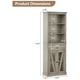 thumbnail image 5 of Gris estilo rural bathroom almacenamiento gabinete: narrow estante de libros con estantes y cajón, perfect para bathrooms, 5 of 6