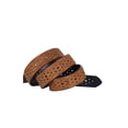 thumbnail image 7 of Women's Carved Multi-Hole Hollow Alloy Pin Buckle Faux Leather Belt, 7 of 7