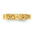 thumbnail image 5 of Solid 14k Yellow Gold Love Ring Band Size 7.5, 5 of 6