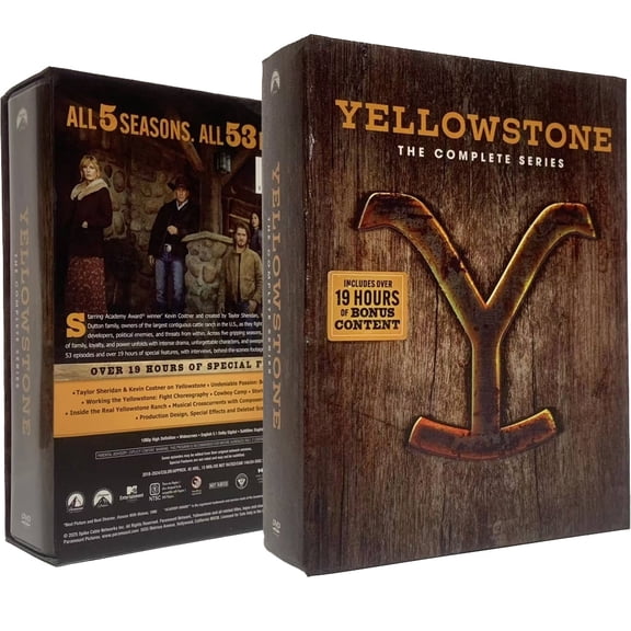 Yellowstone: The Complete Collection – Seasons 1-5 (24-Disc DVD Box Set)