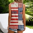 thumbnail image 7 of 250th Anniversary Printed Women Shirts Casual 250 Years Of Freedom T Shirt Sleeveless Tshirts Patriotic Tops, 7 of 7