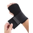 thumbnail image 5 of 2 pares de muñequeras elásticas para manos, deporte, ciclismo, guantes protectores, muñequeras de palma, negras + teñidas TUNC Sencillez, 5 of 5