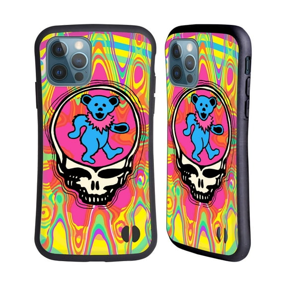Head Case Designs Officially Licensed Grateful Dead Trends Bear Hybrid Case Compatible with Apple iPhone 12 / iPhone 12 Pro