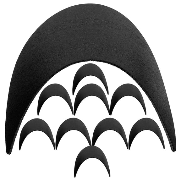 Raindrops  30 Pcs Baseball Hat Brim Support Replacement Sun Proof Visor Black