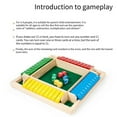 thumbnail image 4 of Shut The Box Game, Four-Sided Flip Card Game Toys, Shut The Box Game Wooden Board for 4 Players (Colorful), 4 of 7