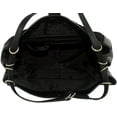 thumbnail image 3 of Quincy Large Suede and Leather Shoulder Tote - Black - 30F6AQYE3S-001, 3 of 3