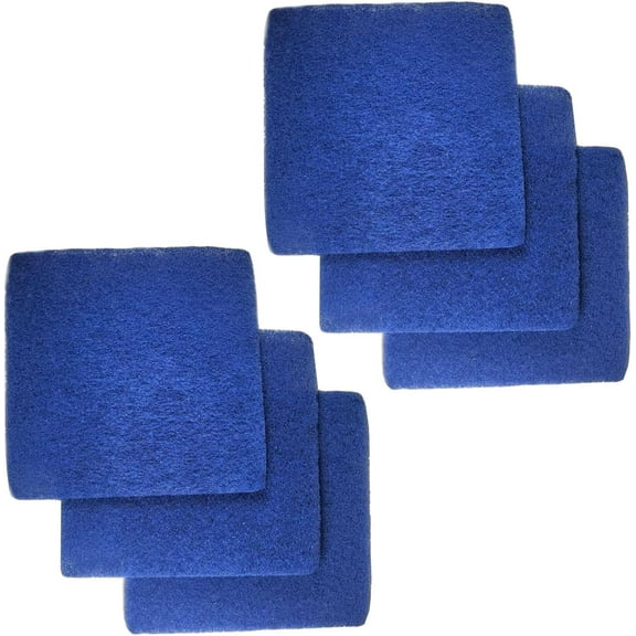 HQRP 6-Pack Koi Pond Filter Pad Media 12.5" x 12.5" for Outdoor Backyard Ponds, Water Gardens, Waterfalls