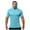 A02_Sky Blue, variant on Yghzkop Men's Hooded Short Sleeve Quick-Dry UPF 50+ Fitness Shirt Stretch Fabric Outdoor Workout Top Sun Protection Athletic Summer Top