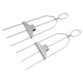 thumbnail image 1 of Metal Skewer, Skewer Set Portable Stainless Steel Easy Food Removal  For Party, 1 of 8