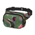 thumbnail image 2 of Fotbe Humming Bird 1 Cangurera Cuadrada con Estampado de Doble Capa, Bolsa de Cintura Ajustable Mini para Hombres y Mujeres, 2 of 9