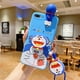 thumbnail image 1 of OPPO Realme 5 5i 6i 5S C3 7 C11 C12 C15 Carcasa Linda Dibujos Animados Doraemon Suave TPU Espejo Juguete Funda Soporte Con Cuerda Para El Cuello/Cordón, 1 of 4