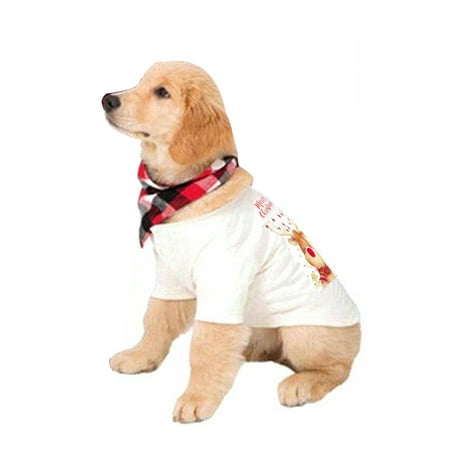 

Pudcoco Parent-Child Christmas Pajamas Long Sleeve Round Neck Elk Print Tops Trousers