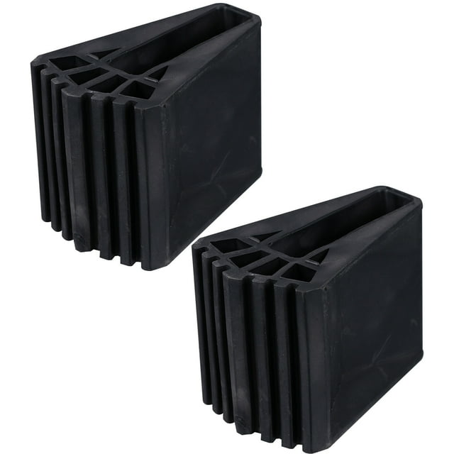 KAKOWELY 2Pcs Rubber Ladder Foot Rest Mat Non-skid Feet Cover Folding Ladder Accessory,3.62"X2.64"X2.44"