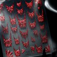 thumbnail image 2 of Pegatinas para uñas ZASKHLD araña 5D rojo Halloween, 2 of 7
