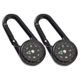 thumbnail image 4 of HOMEMAXS 2Pcs Portable Compass Pocket Compass Carabiner Compass Small Camping Compass Climbing Hiking Tool, 4 of 8