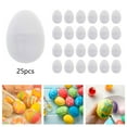 thumbnail image 2 of Huevos de Pascua rellenables Huevos de Pascua blancos para decorar regalos de fiesta Adornos colgantes 25 piezas, 2 of 9