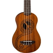 Luna Guitars Maluhia Peace Soprano Ukulele - Satin Natural
