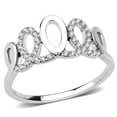 thumbnail image 1 of no plating Stainless Steel Ring AAA GRD CZ Clear DA258 for Women Clear Stone Color Style High Size 8, 1 of 5