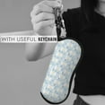 thumbnail image 4 of Honeii Cute Cat Print Neoprene Glasses Case,Spacious for Sunglasses and Eyeglasses,Zipper Eyeglass Case With Belt Clip, 4 of 5