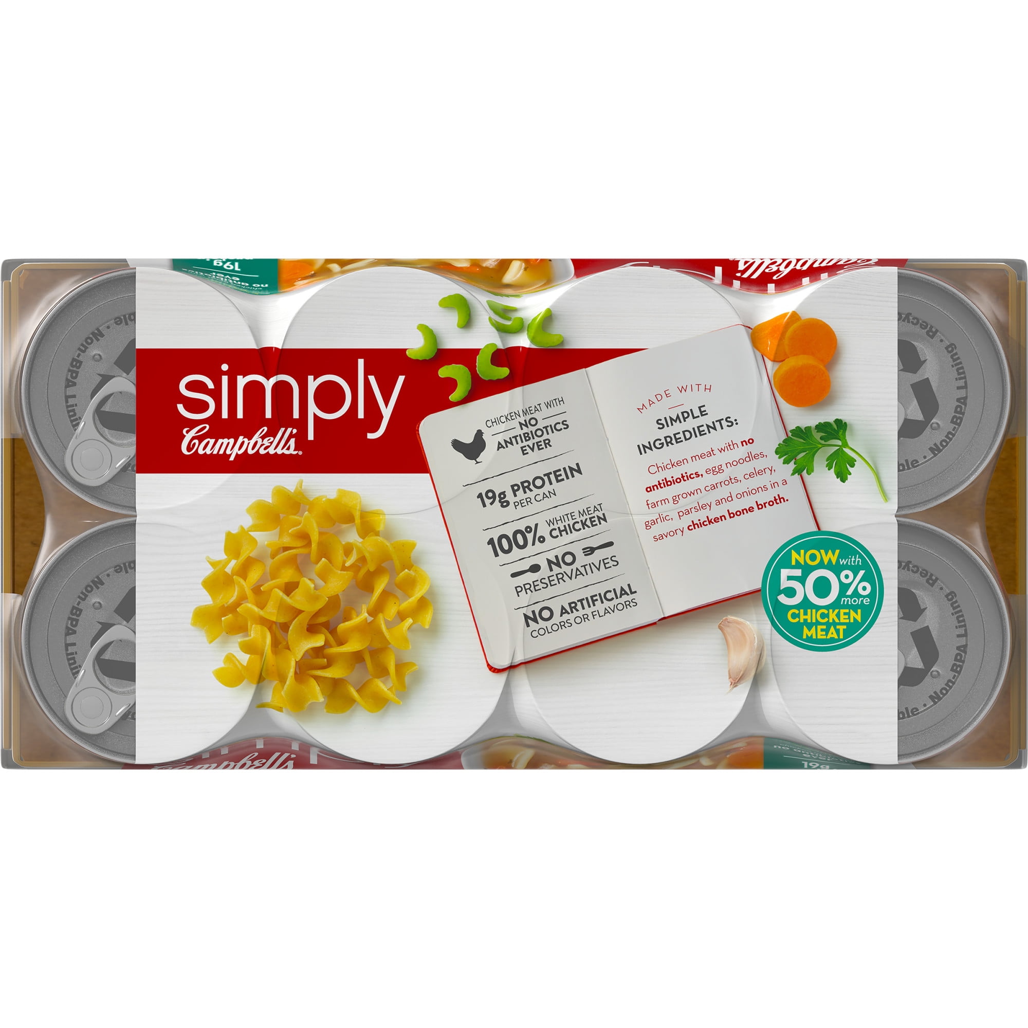simply Campbell's Chicken Noodle, 18.6 oz Can (Pack of  8)