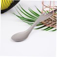 thumbnail image 3 of OULII 1Pc Spork with Titanium Material for Camping Utensils Silver Portable, 3 of 8