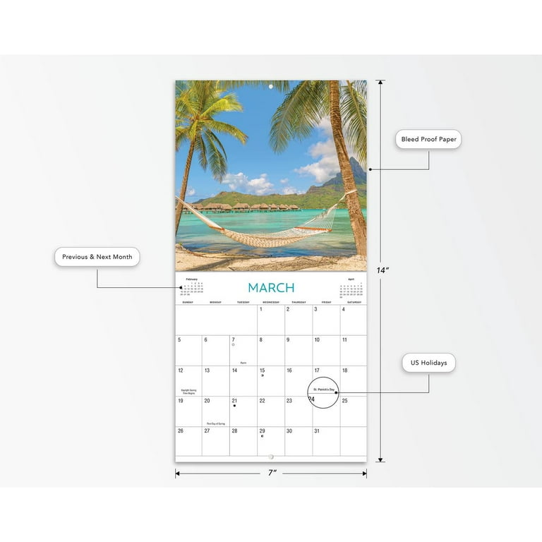 2023-mini-wall-calendar-beaches-7-x7-by-dayspring-walmart-com