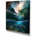thumbnail image 2 of Tropical Paradise Seashore - Seascape Canvas Art Print, 2 of 3