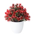 thumbnail image 2 of AURORA TRADE Artificial Potted Plants Mini Fake Plants, Small Potted Faux Decorative Grass Plant with White Pot for Home Decor, Indoor, Office, Desk, Wedding Decor, 2 of 4