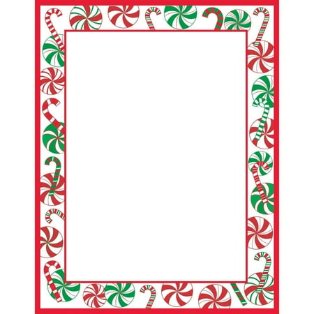Great Papers! Peppermint Party Letterhead, 80 count