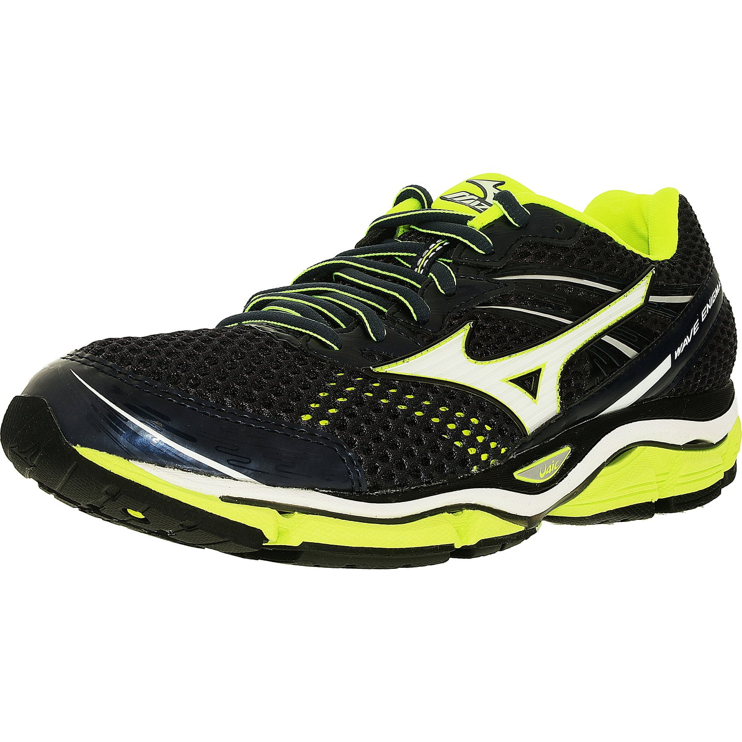 Mizuno Men's Wave Enigma 5 Grey/White/Yellow Ankle-High Tennis Shoe ...