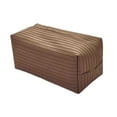 thumbnail image 3 of Funda para caja de pañuelos de piel sintética, decorativa, práctica para guardar pañuelos. Marrón, 3 of 8