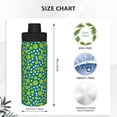 thumbnail image 3 of Haiem Tennis and golf balls Printed Sports Insulated Kettle 18oz stainless steel kettle Leak-proof Water Bottle,Double-wall Insulated Bottle for Travel,Sports,Fitness, 3 of 7