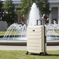thumbnail image 2 of InUSA TREND 32" Extra-Large Hardside Lightweight Luggage with Spinner Wheels, Handle, Trolley, Sand, 2 of 6