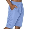 thumbnail image 2 of J. METHOD Men's Basketball Shorts Solid Plain Mesh Regular Fit Comfy Gym Workout Active Pants NEMP26 Sky Blue 4XL, 2 of 5