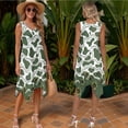 thumbnail image 3 of Psesaysky Art Floral Dress for Women Matched Mens Shirts Vacation Sleeveless Summer Flared Tunic Dress or Aloha Shirts 2026 Couples Matching Outfit for Party Wedding Travel, 3 of 7