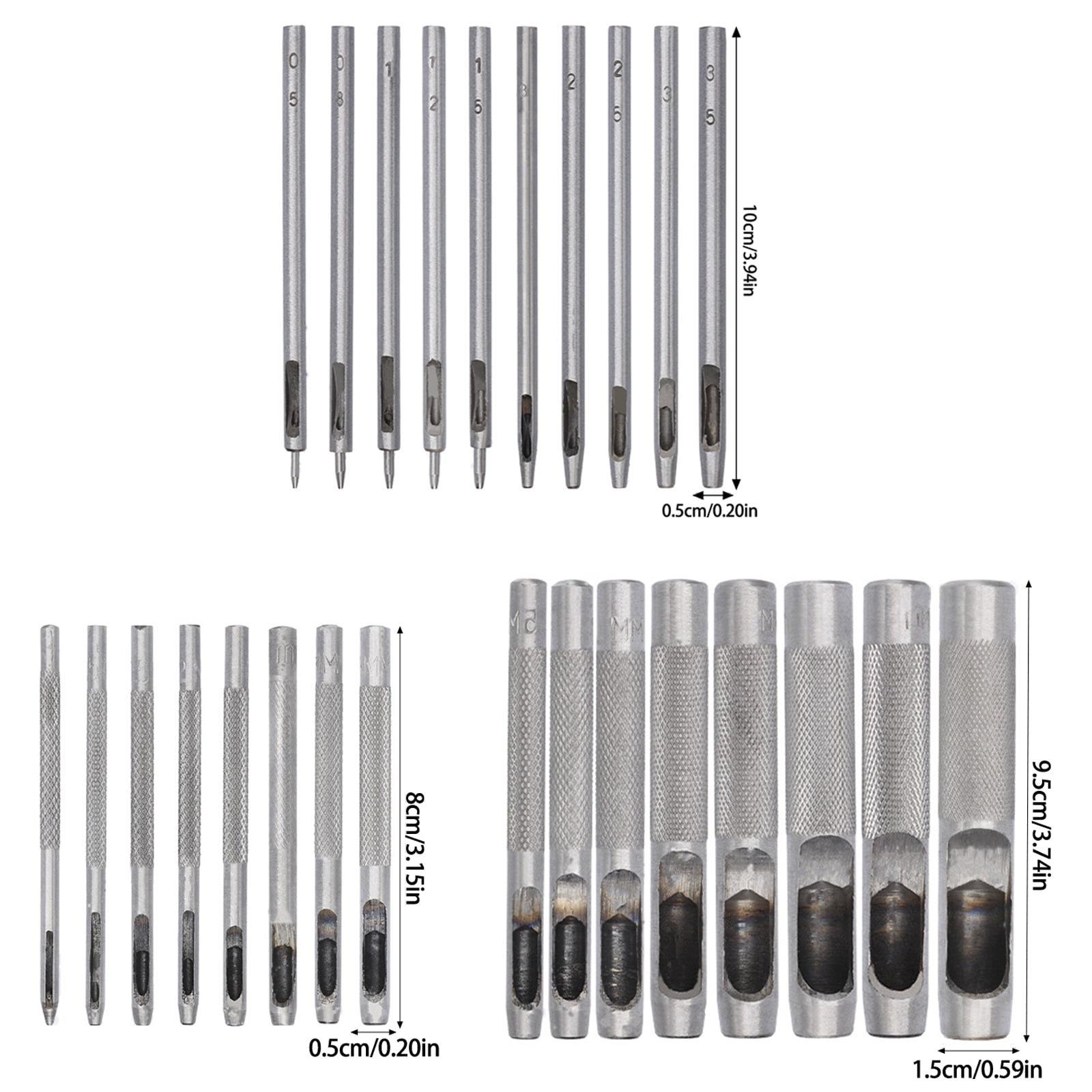 Hole Puncher Set 1-13mm Round Hole Puncher Cutter Leather Puncher Tool Practical Hollow Hole Puncher Cutter Tool