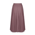 thumbnail image 5 of Women's Long Tulle Skirts High Waist A-Line Layered Tutu Mesh Skirts Ankle Length Elastic Flowy Skirt Flowy Flared Ruffle Skirts Beach Vacation Going Out Outfits, 5 of 6