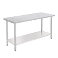 thumbnail image 1 of EDTara Stainless Steel Work Table, Food Prep Table with Adjustable Undershelf & Tool Hooks, Heavy Duty Commercial Utility Table for Kitchen, Warehouse, Garage & Garden, 1 of 6