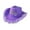 Purple, variant on yuksok Cowboy Hat Wide Brim Decor Novelty Cowgirl Hat for Halloween Dancing Cosplay Pink