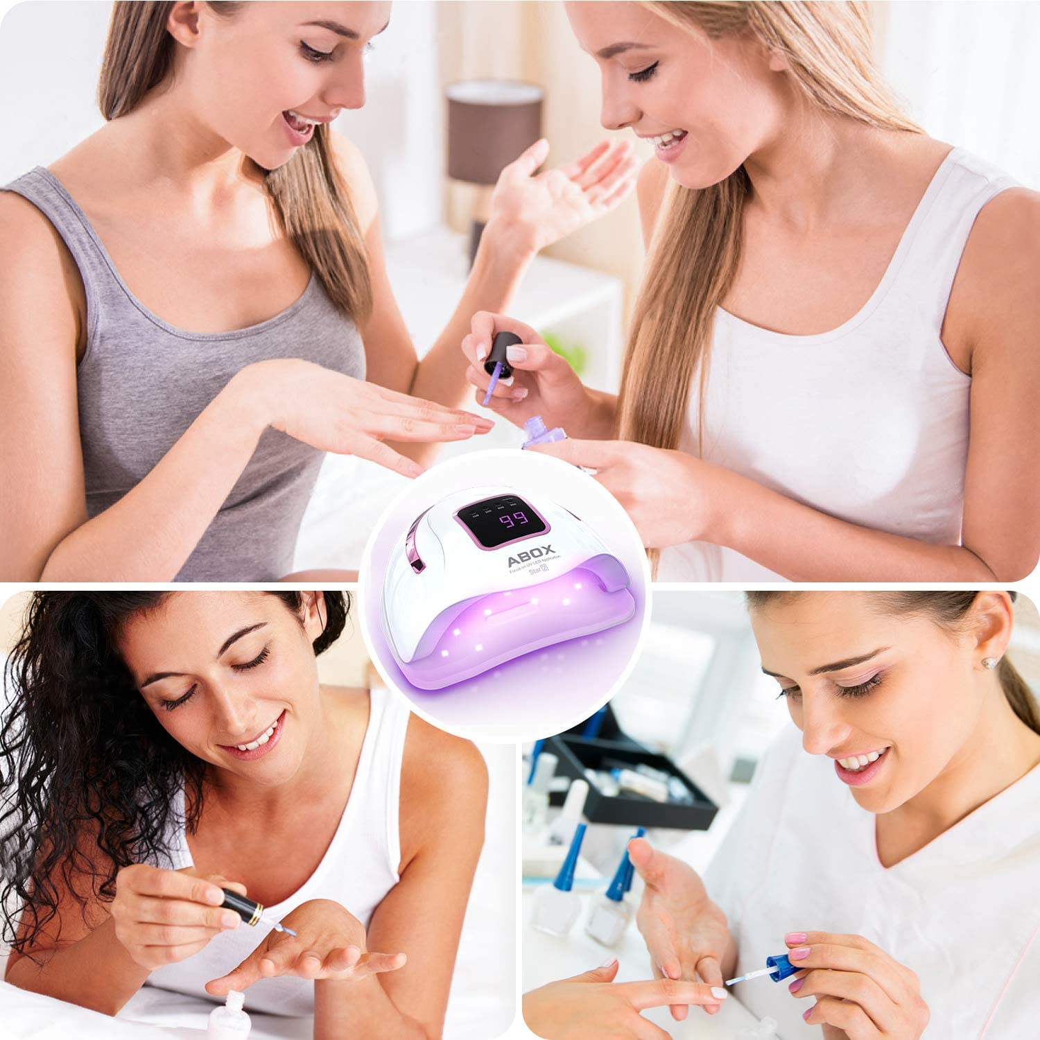 abox uv led nail lamp