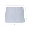thumbnail image 6 of (2 pack) Simplee Adesso Blue Fabric Uno Lamp Shade, 10"H x 14"D, Transitional, Adult Office, Dorm Room Use, 6 of 7