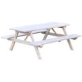 thumbnail image 1 of Pressure Treated Pine Picnic Table with Attached Benches, 1 of 13
