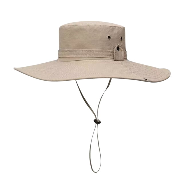 Sombrero de pescador unisex de ala ancha para actividades al aire libre, con protección solar, para senderismo y pesca