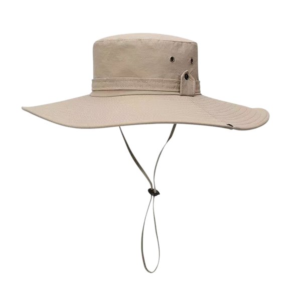 AWZXDE Couple Outdoor Sports Large Brim Fishing Hat Men Women Sunscreen Hiking Mountaineer Hat For Men
