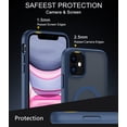 thumbnail image 3 of for iPhone 11 Case for iPhone XR Case Compatible with MagSafe, Translucent Matte Shockproof Phone Cover - Blue, 3 of 7