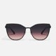thumbnail image 1 of Quay Australia en Persecución Cat Eye Sunglasses, Negro/negro Ciruela Rosa, 1 of 2