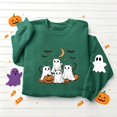 thumbnail image 5 of Meichang Womens Sweatshirt Halloween Ghost Graphic Sweatshirt Crewneck Long Sleeve Fall Pullover Party Tops Matching Family Halloween Sweatshirts, 5 of 5