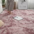 thumbnail image 4 of 5-Size Modern Rectangle Soft Fluffy Floor Rug Anti-skid Shag Shaggy Area Rug Bedroom Dining Room Carpet Yoga Mat Child Play Mat Kids Room Home Decor, 4 of 9