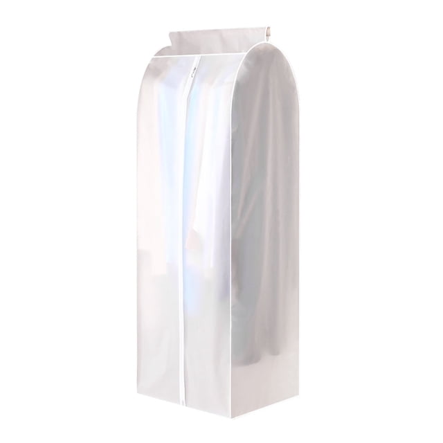 Hanging Garment Bag Lightweight Clear Full Zipper Suit Bags Moth-Proof Breathable Dust Cover For Closet Clothes Storage